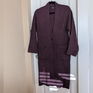 Uniqlo Purple Long Knit Cardigan. Size XS